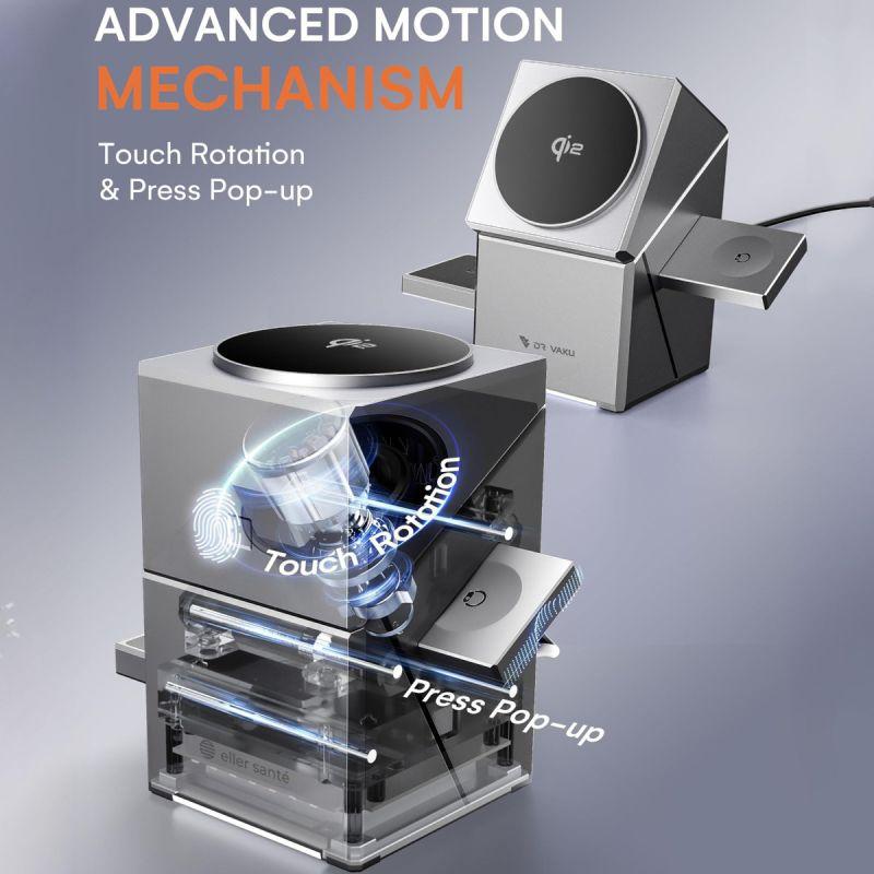 3-in-1 magnetic wireless charging station,ios and android