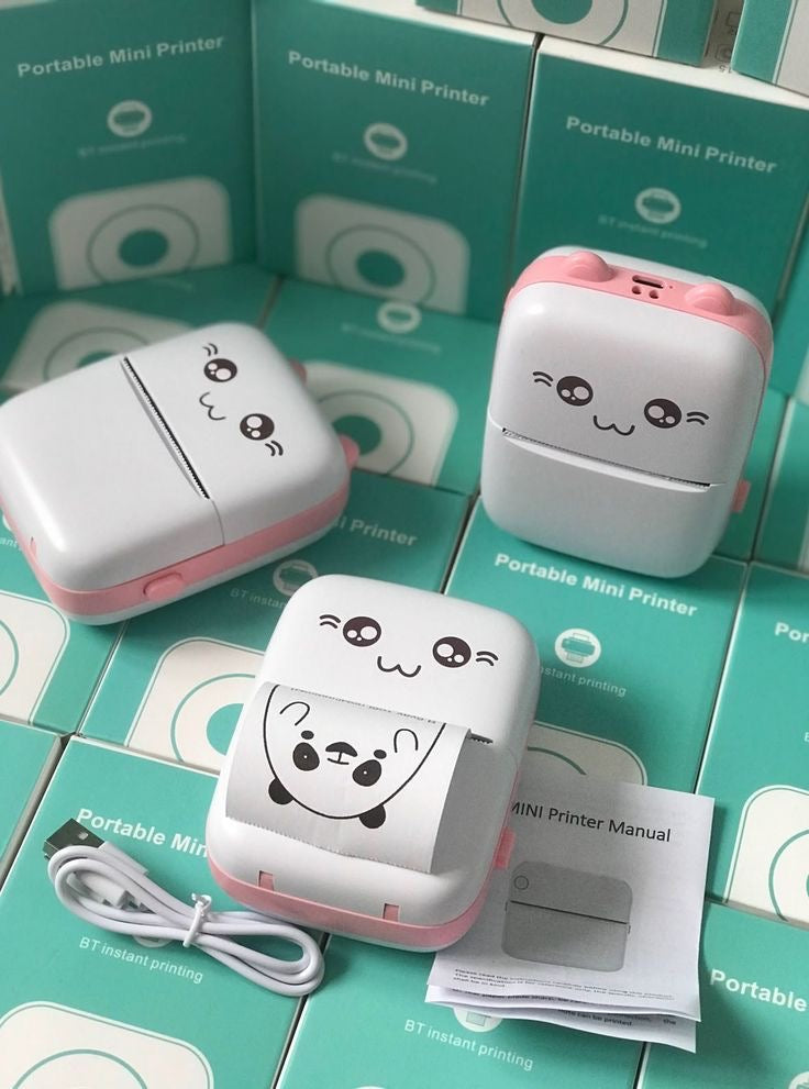Mini Portable Thermal Printer Wireless Bluetooth Printer