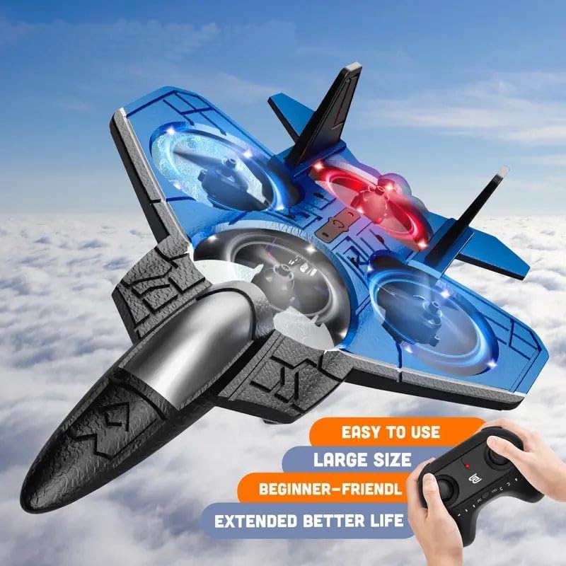 X33 Fighter Aircraft Drone – RC Quadcopter with LED Lights