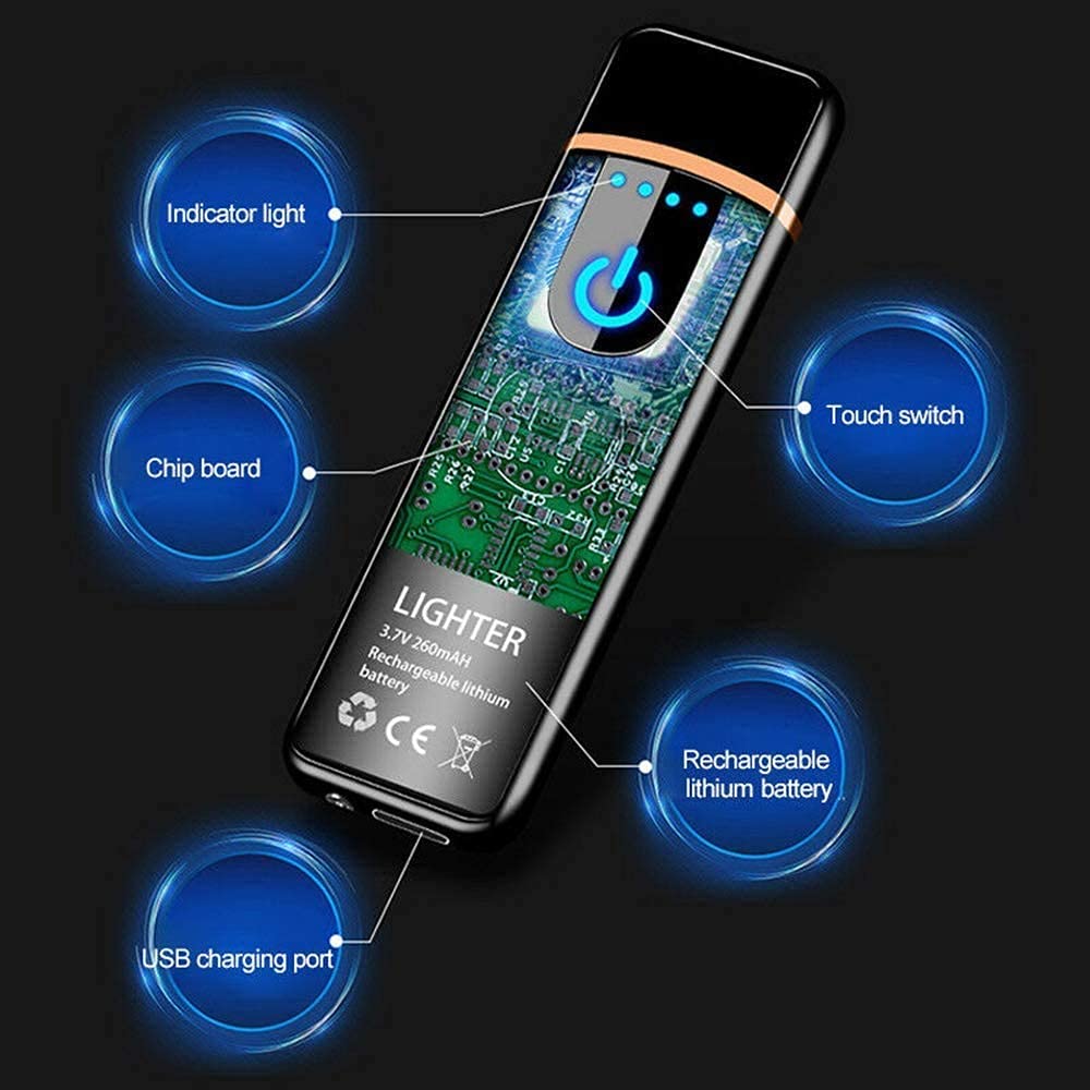 Metal touch lighter